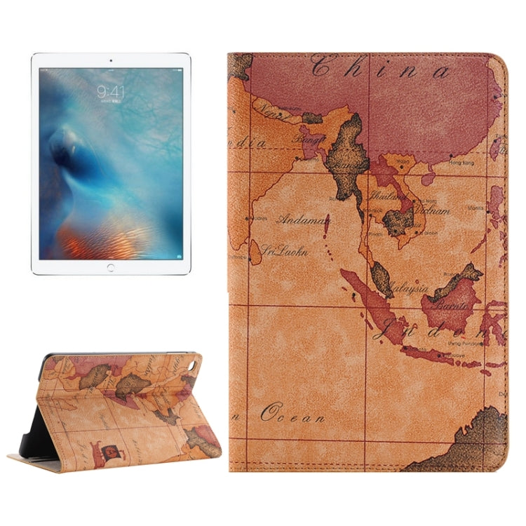 Map Pattern Horizontal Flip Leather Case with Holder & Card Slots & Wallet for iPad Pro 12.9 inch, Random Pattern Delivery - More iPad Cases by buy2fix | Online Shopping UK | buy2fix