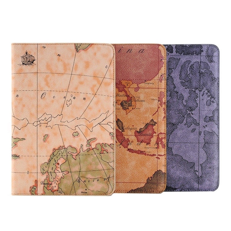 Map Pattern Horizontal Flip Leather Case with Holder & Card Slots & Wallet for iPad Pro 12.9 inch, Random Pattern Delivery - More iPad Cases by buy2fix | Online Shopping UK | buy2fix
