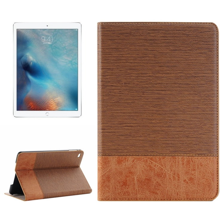 Cross & Sheepskin Texture Horizontal Flip Leather Case with Holder & Card Slots & Wallet for iPad Pro 12.9 inch(Coffee) - More iPad Cases by buy2fix | Online Shopping UK | buy2fix