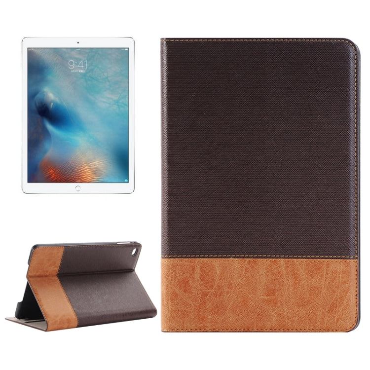 Cross & Sheepskin Texture Horizontal Flip Leather Case with Holder & Card Slots & Wallet for iPad Pro 12.9 inch(Brown) - More iPad Cases by buy2fix | Online Shopping UK | buy2fix