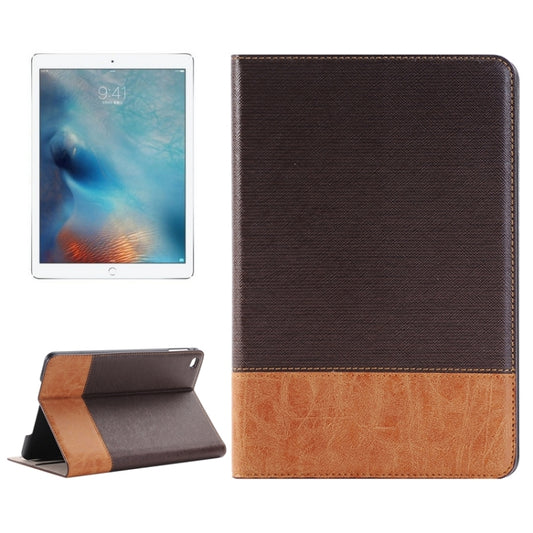 Cross & Sheepskin Texture Horizontal Flip Leather Case with Holder & Card Slots & Wallet for iPad Pro 12.9 inch(Brown) - More iPad Cases by buy2fix | Online Shopping UK | buy2fix