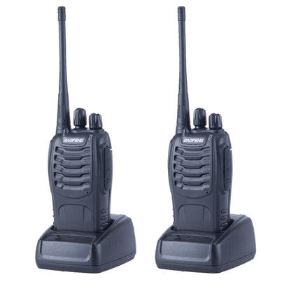 2 PCS BAOFENG BF-888S Portable CB Radio Walkie Talkie Retevis UHF 5W 16CH Radio FM Transceiver(Black) - Handheld Walkie Talkie by BAOFENG | Online Shopping UK | buy2fix