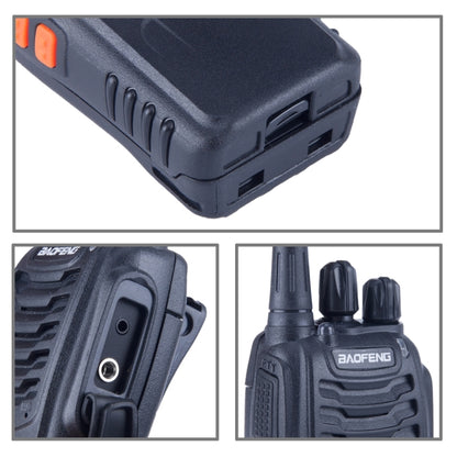 2 PCS BAOFENG BF-888S Portable CB Radio Walkie Talkie Retevis UHF 5W 16CH Radio FM Transceiver(Black) - Handheld Walkie Talkie by BAOFENG | Online Shopping UK | buy2fix