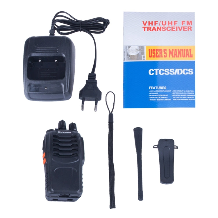 2 PCS BAOFENG BF-888S Portable CB Radio Walkie Talkie Retevis UHF 5W 16CH Radio FM Transceiver(Black) - Handheld Walkie Talkie by BAOFENG | Online Shopping UK | buy2fix