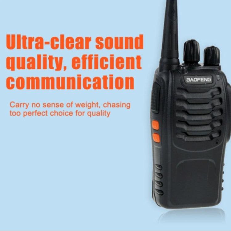 2 PCS BAOFENG BF-888S Portable CB Radio Walkie Talkie Retevis UHF 5W 16CH Radio FM Transceiver(Black) - Handheld Walkie Talkie by BAOFENG | Online Shopping UK | buy2fix