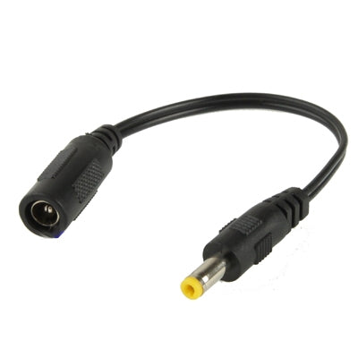 5.5 x 2.1mm DC Female to 4.8 x 1.7mm DC Male Power Connector Cable for Laptop Adapter, Length: 15cm(Black) - Universal Power Adapter by buy2fix | Online Shopping UK | buy2fix