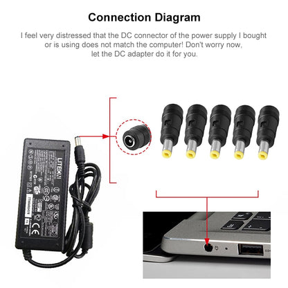 4.0 x 1.7mm DC Male to 5.5 x 2.1mm DC Female Power Plug Tip for HP NE578PA / NE572PA Laptop Adapter - Universal Power Adapter by buy2fix | Online Shopping UK | buy2fix