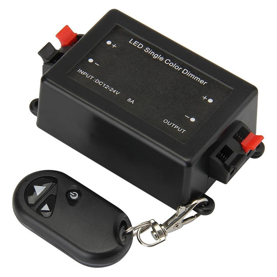 RF Wireless Controller / LED Single Color Dimmer, DC 12V(Black)