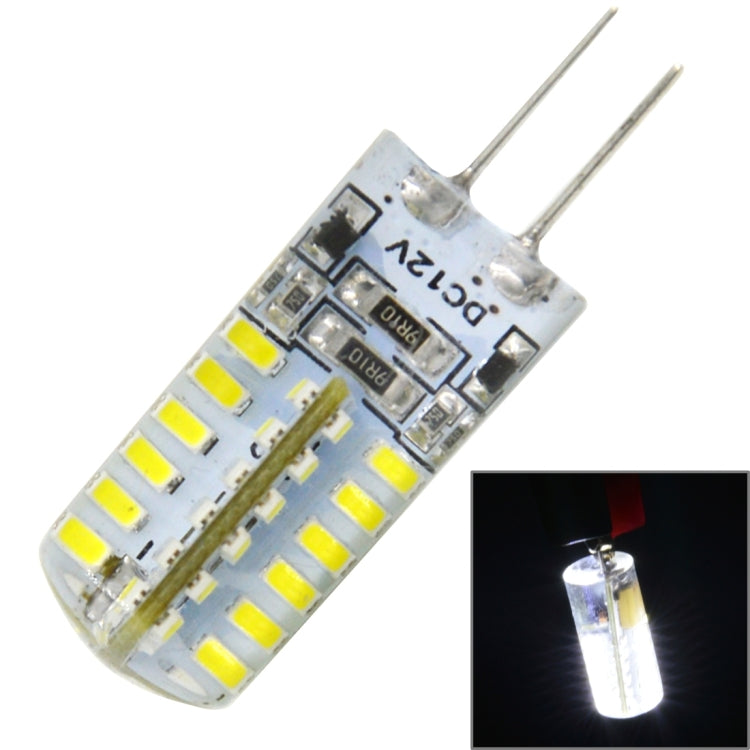 G4 3.5W 170LM Silicone Corn Light Bulb, 48 LED SMD 3014, White Light, DC 12V - LED Blubs & Tubes by buy2fix | Online Shopping UK | buy2fix