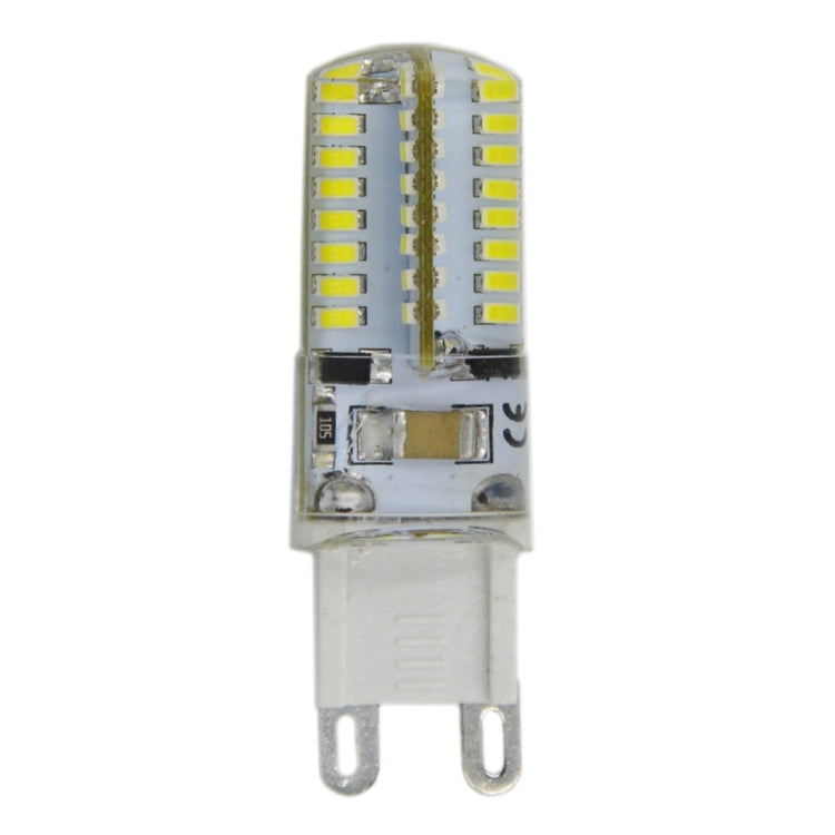 G9 4W 210LM  Silicone Corn Light Bulb, 64 LED SMD 3014, White Light, AC 220V - LED Blubs & Tubes by buy2fix | Online Shopping UK | buy2fix