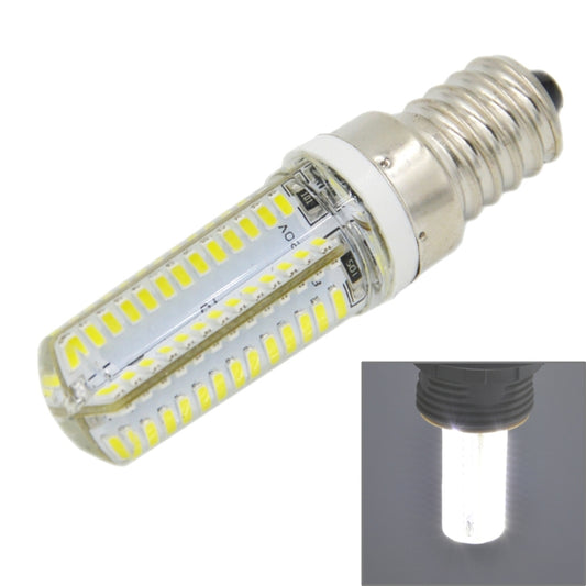 E14 5W 400LM 104 LED SMD 3014 Silicone Corn Light Bulb, AC 220V (White Light) - LED Blubs & Tubes by buy2fix | Online Shopping UK | buy2fix