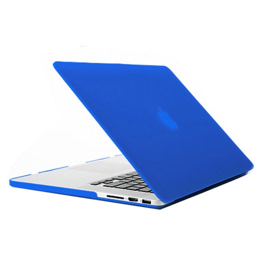 Frosted Hard Protective Case for Macbook Pro Retina 15.4 inch A1398 (Blue) by buy2fix