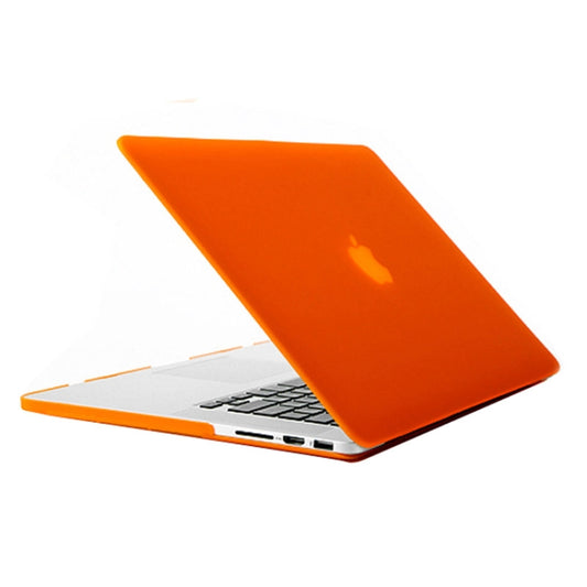 Frosted Hard Protective Case for Macbook Pro Retina 15.4 inch A1398(Orange) by buy2fix