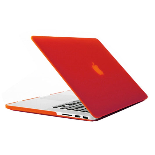 Frosted Hard Protective Case for Macbook Pro Retina 15.4 inch A1398(Red) by buy2fix