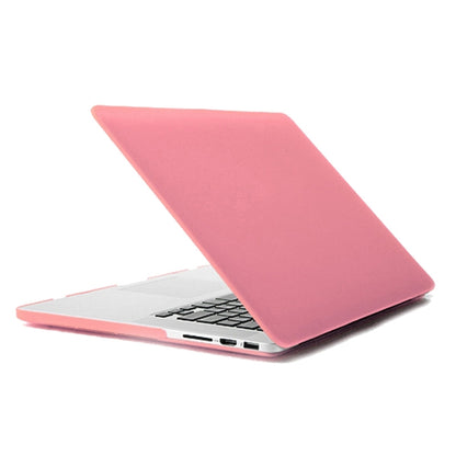 ENKAY for MacBook Pro Retina 13.3 inch (US Version) / A1425 / A1502 4 in 1 Frosted Hard Shell Plastic Protective Case with Screen Protector & Keyboard Guard & Anti-dust Plugs(Pink) - MacBook Pro Cases by ENKAY | Online Shopping UK | buy2fix