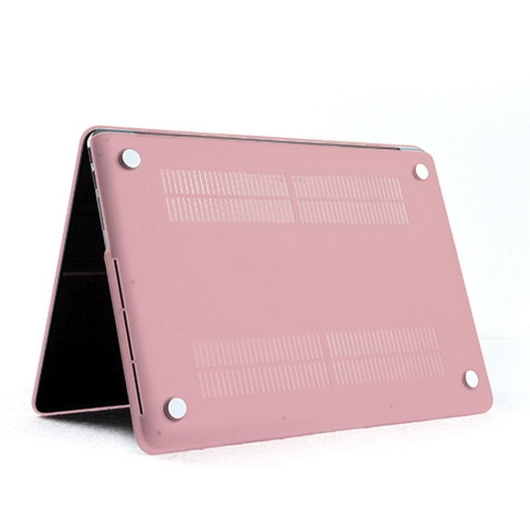 ENKAY for MacBook Pro Retina 13.3 inch (US Version) / A1425 / A1502 4 in 1 Frosted Hard Shell Plastic Protective Case with Screen Protector & Keyboard Guard & Anti-dust Plugs(Pink) - MacBook Pro Cases by ENKAY | Online Shopping UK | buy2fix