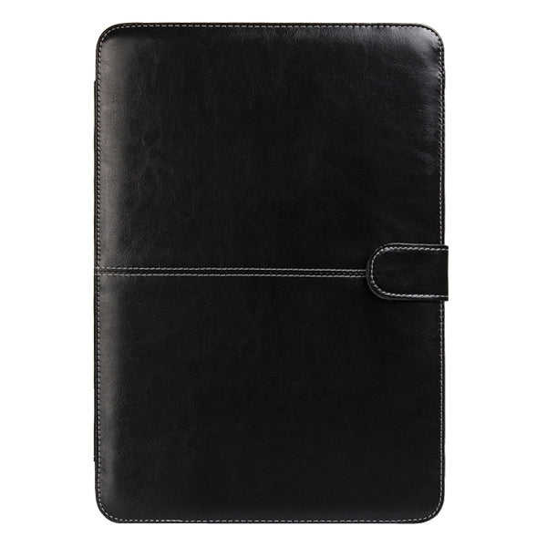 Notebook Leather Case with Snap Fastener for 13.3 inch MacBook Pro(Black) - MacBook Pro Cases by buy2fix | Online Shopping UK | buy2fix