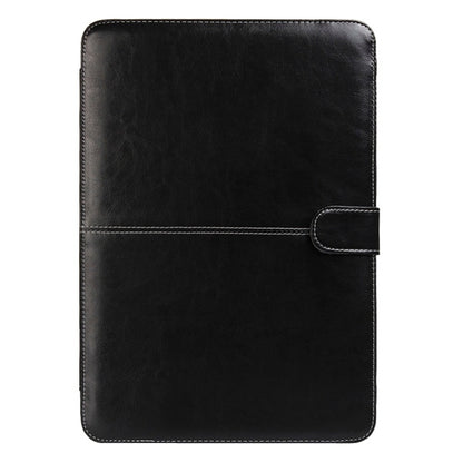 Notebook Leather Case with Snap Fastener for 13.3 inch MacBook Pro(Black) - MacBook Pro Cases by buy2fix | Online Shopping UK | buy2fix