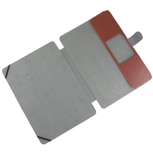 Notebook Leather Case with Snap Fastener for 13.3 inch MacBook Pro(Brown) - MacBook Pro Cases by buy2fix | Online Shopping UK | buy2fix