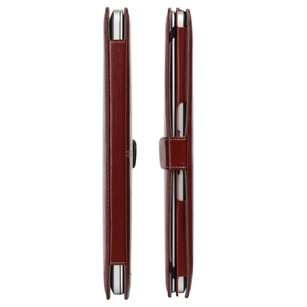 Notebook Leather Case with Snap Fastener for 13.3 inch MacBook Pro Retina(Brown) - MacBook Pro Cases by buy2fix | Online Shopping UK | buy2fix