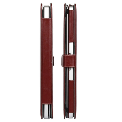 Notebook Leather Case with Snap Fastener for 15.4 inch MacBook Pro(Brown) - MacBook Pro Cases by buy2fix | Online Shopping UK | buy2fix