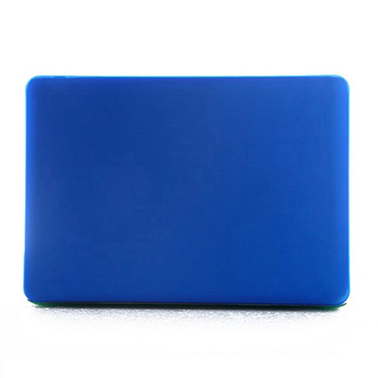 ENKAY for MacBook Air 11.6 inch (US Version) / A1370 / A1465 4 in 1 Frosted Hard Shell Plastic Protective Case with Screen Protector & Keyboard Guard & Anti-dust Plugs(Dark Blue) - MacBook Air Cases by ENKAY | Online Shopping UK | buy2fix