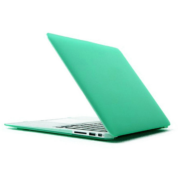 ENKAY for MacBook Air 11.6 inch (US Version) / A1370 / A1465 4 in 1 Frosted Hard Shell Plastic Protective Case with Screen Protector & Keyboard Guard & Anti-dust Plugs(Green) - MacBook Air Cases by ENKAY | Online Shopping UK | buy2fix