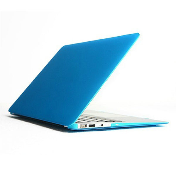 ENKAY for MacBook Air 13.3 inch (US Version) 4 in 1 Frosted Hard Shell Plastic Protective Case with Screen Protector & Keyboard Guard & Anti-dust Plugs(Blue) - MacBook Air Cases by ENKAY | Online Shopping UK | buy2fix