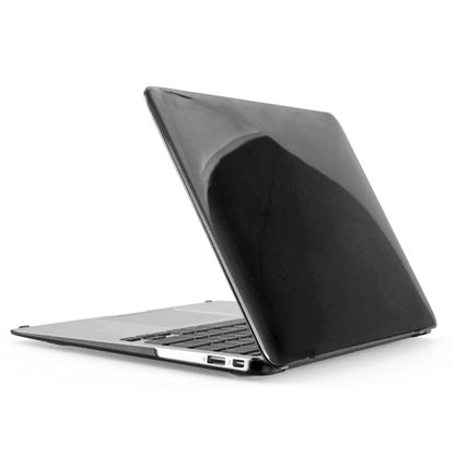 ENKAY for MacBook Air 11.6 inch (US Version) / A1370 / A1465 4 in 1 Crystal Hard Shell Plastic Protective Case with Screen Protector & Keyboard Guard & Anti-dust Plugs(Black) - MacBook Air Cases by ENKAY | Online Shopping UK | buy2fix