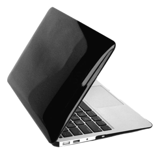 ENKAY for MacBook Air 11.6 inch (US Version) / A1370 / A1465 4 in 1 Crystal Hard Shell Plastic Protective Case with Screen Protector & Keyboard Guard & Anti-dust Plugs(Black) - MacBook Air Cases by ENKAY | Online Shopping UK | buy2fix