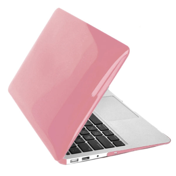 ENKAY for MacBook Air 11.6 inch (US Version) / A1370 / A1465 4 in 1 Crystal Hard Shell Plastic Protective Case with Screen Protector & Keyboard Guard & Anti-dust Plugs(Pink) - MacBook Air Cases by ENKAY | Online Shopping UK | buy2fix