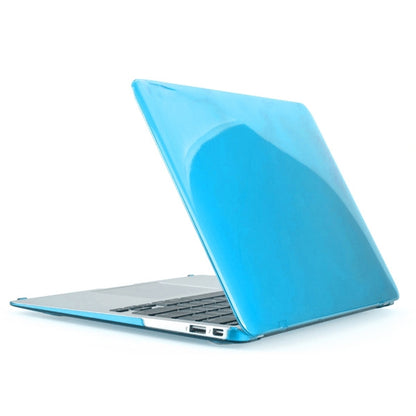 ENKAY for MacBook Air 11.6 inch (US Version) / A1370 / A1465 4 in 1 Crystal Hard Shell Plastic Protective Case with Screen Protector & Keyboard Guard & Anti-dust Plugs(Blue) - MacBook Air Cases by ENKAY | Online Shopping UK | buy2fix