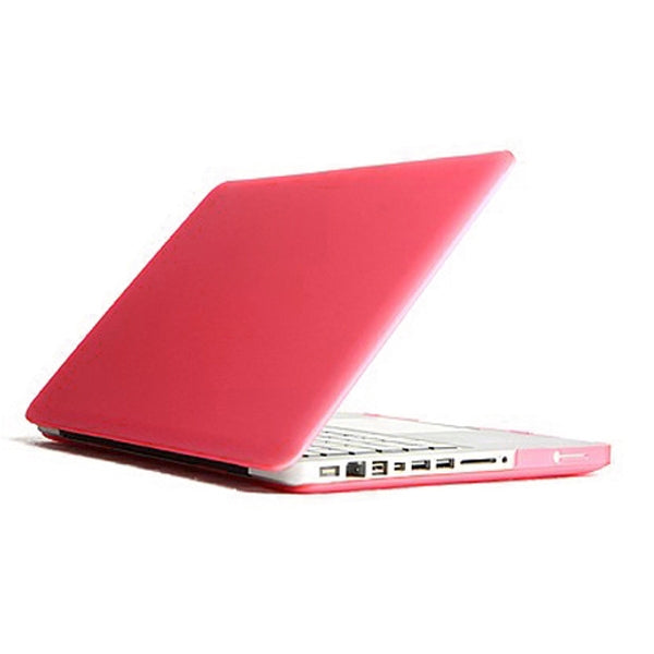 ENKAY for MacBook Pro 13.3 inch (US Version) / A1278 4 in 1 Frosted Hard Shell Plastic Protective Case with Screen Protector & Keyboard Guard & Anti-dust Plugs(Pink) - MacBook Pro Cases by ENKAY | Online Shopping UK | buy2fix