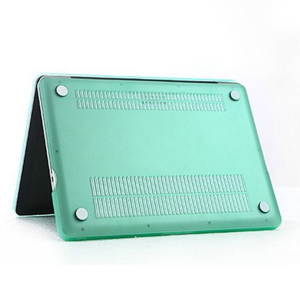 ENKAY for MacBook Pro 13.3 inch (US Version) / A1278 4 in 1 Frosted Hard Shell Plastic Protective Case with Screen Protector & Keyboard Guard & Anti-dust Plugs(Green) - MacBook Pro Cases by ENKAY | Online Shopping UK | buy2fix