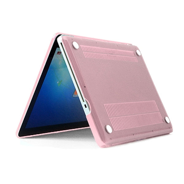 ENKAY for MacBook Pro 13.3 inch (US Version) / A1278 4 in 1 Crystal Hard Shell Plastic Protective Case with Screen Protector & Keyboard Guard & Anti-dust Plugs(Pink) - MacBook Pro Cases by ENKAY | Online Shopping UK | buy2fix