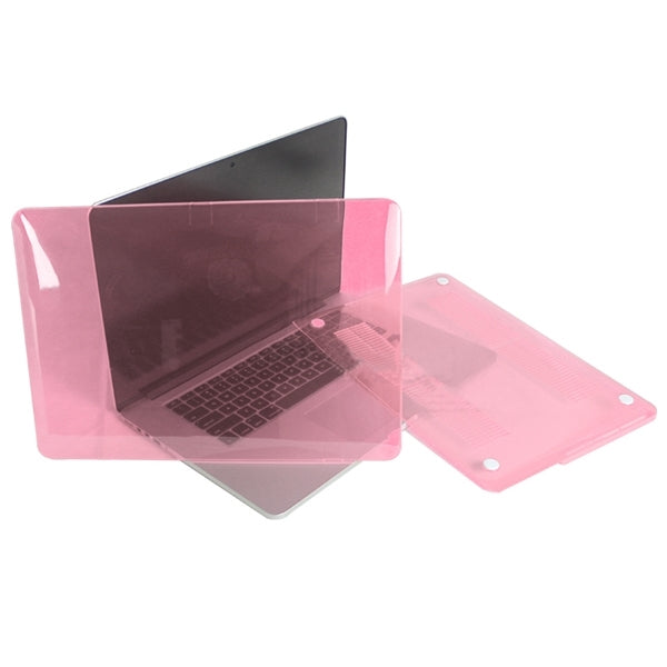 ENKAY for MacBook Pro Retina 13.3 inch (US Version) / A1425 / A1502 4 in 1 Crystal Hard Shell Plastic Protective Case with Screen Protector & Keyboard Guard & Anti-dust Plugs(Pink) - MacBook Pro Cases by ENKAY | Online Shopping UK | buy2fix