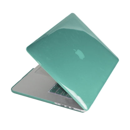 ENKAY for MacBook Pro Retina 15.4 inch (US Version) / A1398 4 in 1 Crystal Hard Shell Plastic Protective Case with Screen Protector & Keyboard Guard & Anti-dust Plugs(Green) - MacBook Pro Cases by ENKAY | Online Shopping UK | buy2fix