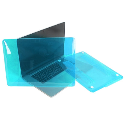 ENKAY for MacBook Pro Retina 15.4 inch (US Version) / A1398 4 in 1 Crystal Hard Shell Plastic Protective Case with Screen Protector & Keyboard Guard & Anti-dust Plugs(Blue) - MacBook Pro Cases by ENKAY | Online Shopping UK | buy2fix