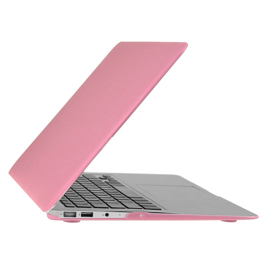 ENKAY for Macbook Air 11.6 inch (US Version) / A1370 / A1465 Hat-Prince 3 in 1 Frosted Hard Shell Plastic Protective Case with Keyboard Guard & Port Dust Plug(Pink) by ENKAY