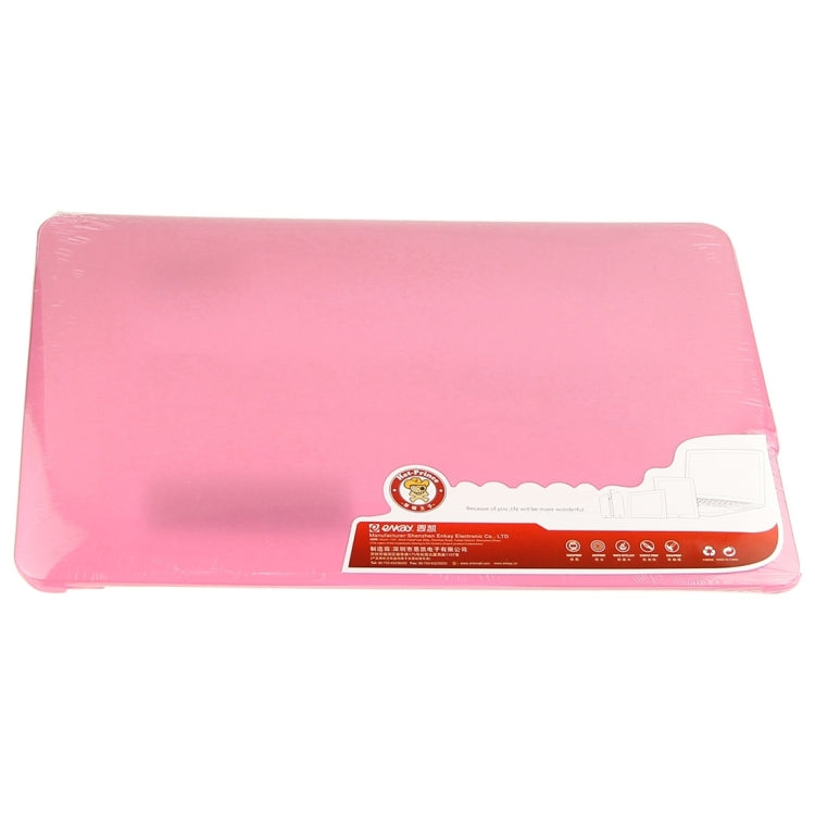 ENKAY for Macbook Air 11.6 inch (US Version) / A1370 / A1465 Hat-Prince 3 in 1 Frosted Hard Shell Plastic Protective Case with Keyboard Guard & Port Dust Plug(Pink) - MacBook Air Cases by ENKAY | Online Shopping UK | buy2fix