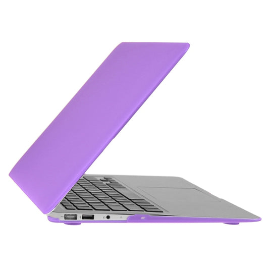 ENKAY for Macbook Air 11.6 inch (US Version) / A1370 / A1465 Hat-Prince 3 in 1 Frosted Hard Shell Plastic Protective Case with Keyboard Guard & Port Dust Plug(Purple) by ENKAY