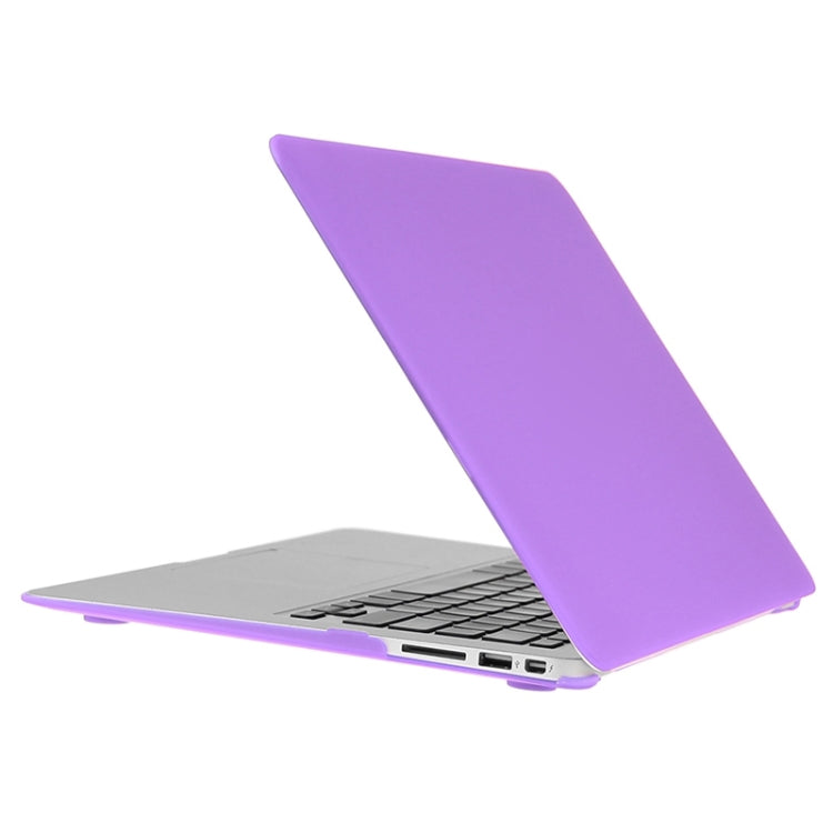 ENKAY for Macbook Air 11.6 inch (US Version) / A1370 / A1465 Hat-Prince 3 in 1 Frosted Hard Shell Plastic Protective Case with Keyboard Guard & Port Dust Plug(Purple) - MacBook Air Cases by ENKAY | Online Shopping UK | buy2fix