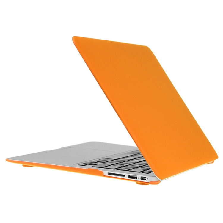 ENKAY for Macbook Air 13.3 inch (US Version) / A1369 / A1466 Hat-Prince 3 in 1 Frosted Hard Shell Plastic Protective Case with Keyboard Guard & Port Dust Plug(Orange) - MacBook Air Cases by ENKAY | Online Shopping UK | buy2fix