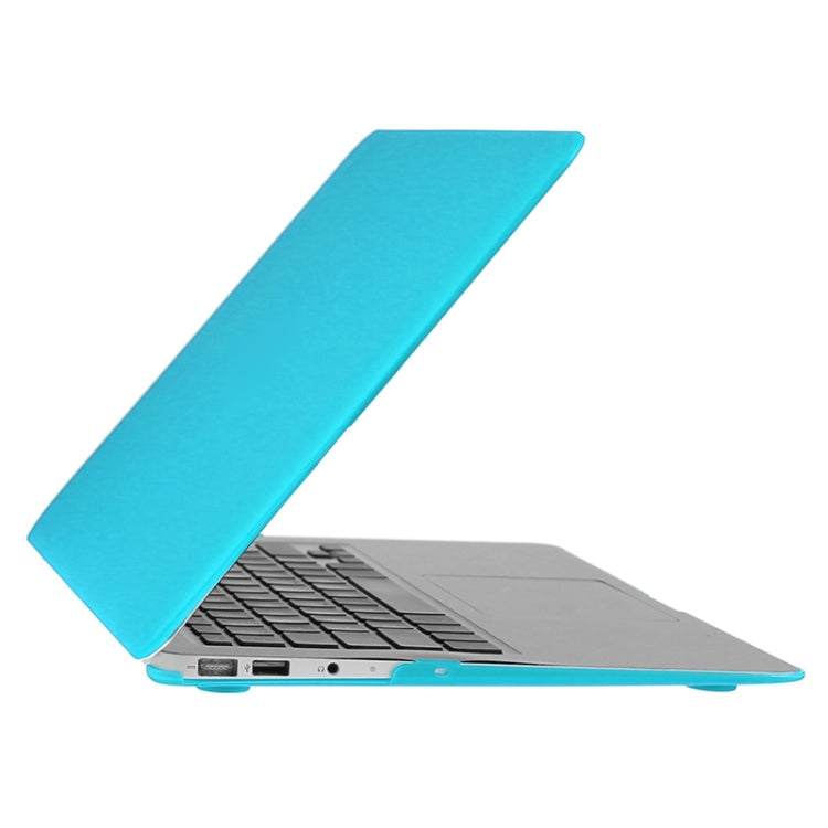 ENKAY for Macbook Air 13.3 inch (US Version) / A1369 / A1466 Hat-Prince 3 in 1 Frosted Hard Shell Plastic Protective Case with Keyboard Guard & Port Dust Plug(Blue) - MacBook Air Cases by ENKAY | Online Shopping UK | buy2fix