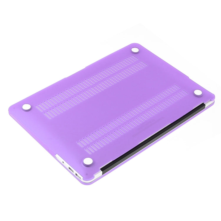 ENKAY for Macbook Air 13.3 inch (US Version) / A1369 / A1466 Hat-Prince 3 in 1 Frosted Hard Shell Plastic Protective Case with Keyboard Guard & Port Dust Plug(Purple) - MacBook Air Cases by ENKAY | Online Shopping UK | buy2fix