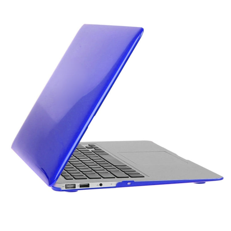 ENKAY for Macbook Air 11.6 inch (US Version) / A1370 / A1465 Hat-Prince 3 in 1 Crystal Hard Shell Plastic Protective Case with Keyboard Guard & Port Dust Plug(Dark Blue) - MacBook Air Cases by ENKAY | Online Shopping UK | buy2fix