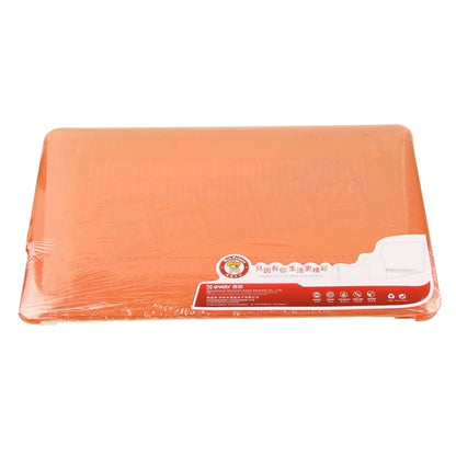 ENKAY for Macbook Air 11.6 inch (US Version) / A1370 / A1465 Hat-Prince 3 in 1 Crystal Hard Shell Plastic Protective Case with Keyboard Guard & Port Dust Plug(Orange) - MacBook Air Cases by ENKAY | Online Shopping UK | buy2fix