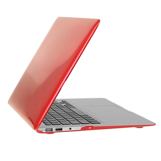 ENKAY for Macbook Air 11.6 inch (US Version) / A1370 / A1465 Hat-Prince 3 in 1 Crystal Hard Shell Plastic Protective Case with Keyboard Guard & Port Dust Plug(Red) by ENKAY