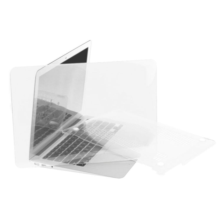 ENKAY for Macbook Air 11.6 inch (US Version) / A1370 / A1465 Hat-Prince 3 in 1 Crystal Hard Shell Plastic Protective Case with Keyboard Guard & Port Dust Plug(White) - MacBook Air Cases by ENKAY | Online Shopping UK | buy2fix