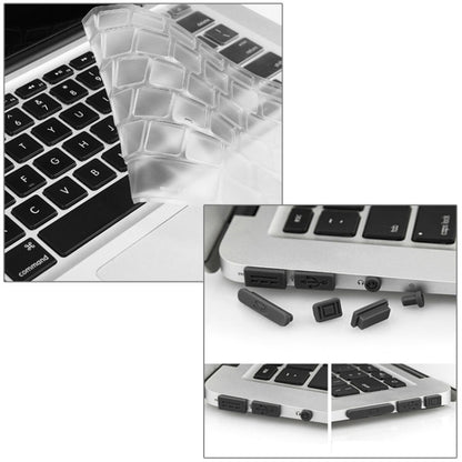 ENKAY for Macbook Air 11.6 inch (US Version) / A1370 / A1465 Hat-Prince 3 in 1 Crystal Hard Shell Plastic Protective Case with Keyboard Guard & Port Dust Plug(White) - MacBook Air Cases by ENKAY | Online Shopping UK | buy2fix